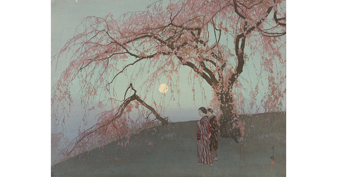 Yoshida Hiroshi, Kumoi Cherry Trees, 1926. Courtesy Fukuoka Art Museum.